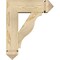 Ekena Millwork Funston Arts and Crafts Rough Sawn Bracket w/ Offset Brace, Douglas Fir, 6"W x 16"D x 20"H BKT0604X16X20FST03RDF - alternate 4